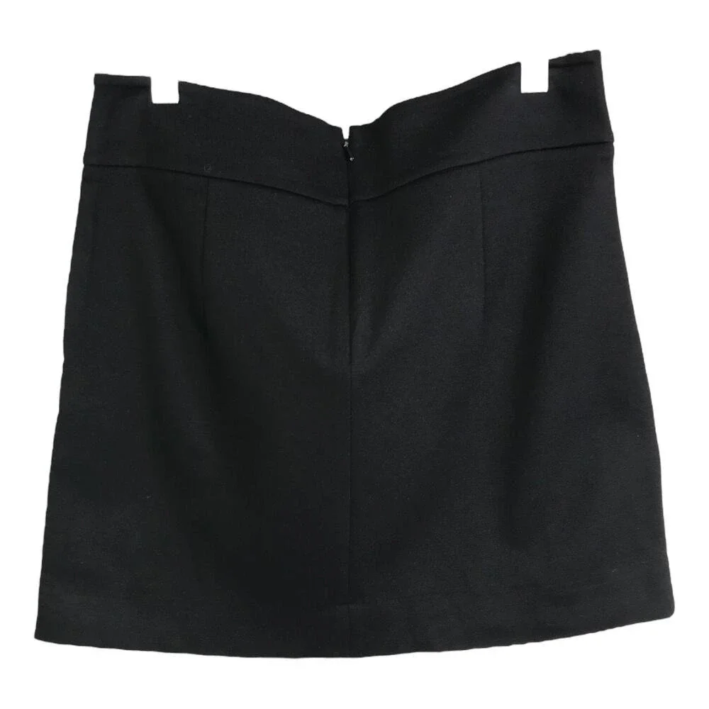 White House Black Market Skirt Women XS Black Mini‎ A-Line Minimalist Career